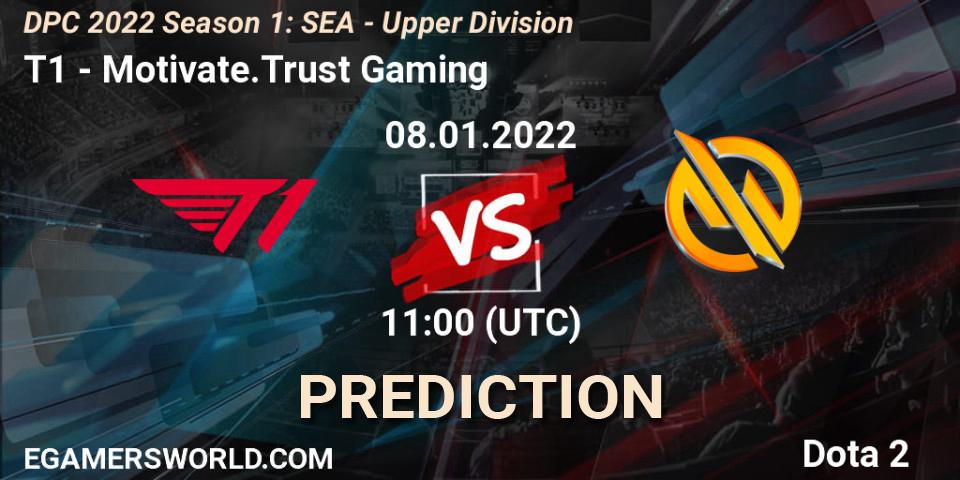 Pronóstico T1 - Motivate.Trust Gaming. 08.01.2022 at 11:06, Dota 2, DPC 2022 Season 1: SEA - Upper Division