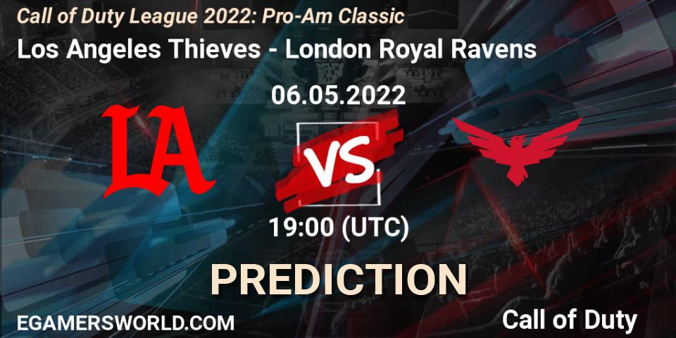 Pronóstico Los Angeles Thieves - London Royal Ravens. 06.05.22, Call of Duty, Call of Duty League 2022: Pro-Am Classic