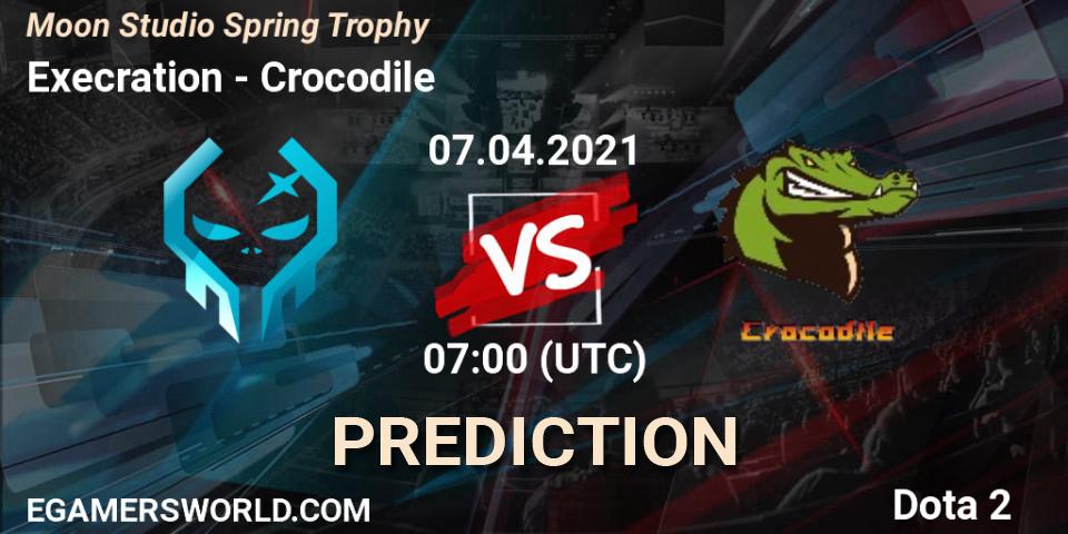 Pronóstico Execration - Crocodile. 07.04.2021 at 07:01, Dota 2, Moon Studio Spring Trophy