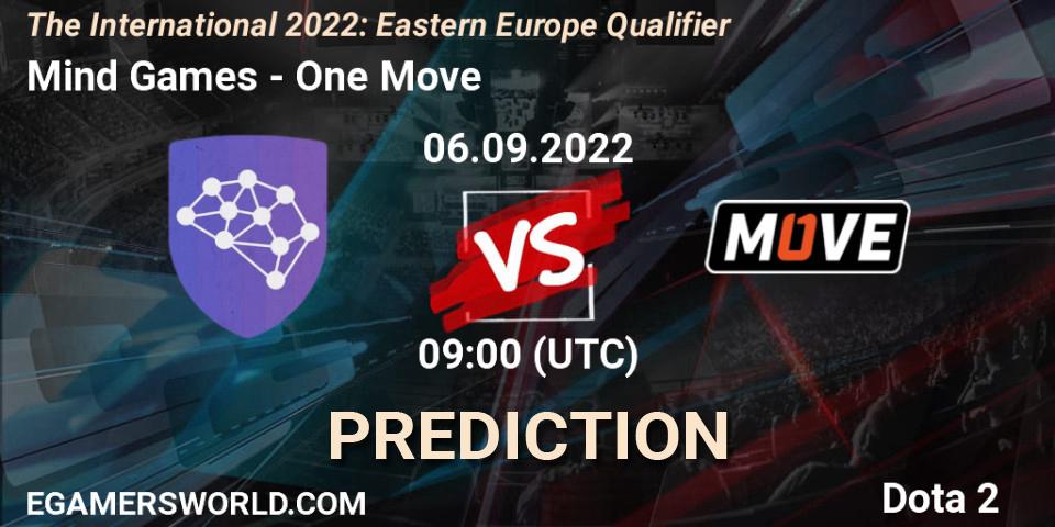 Pronóstico Mind Games - One Move. 06.09.22, Dota 2, The International 2022: Eastern Europe Qualifier