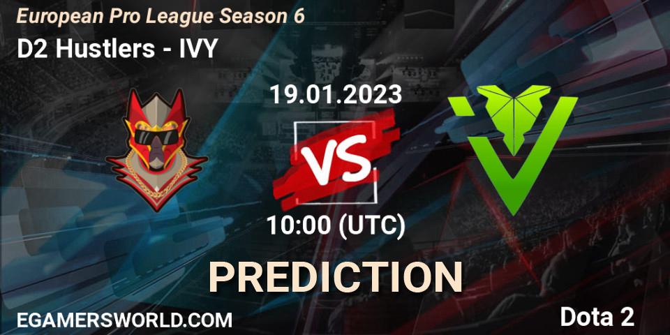 Pronóstico D2 Hustlers - IVY. 19.01.23, Dota 2, European Pro League Season 6