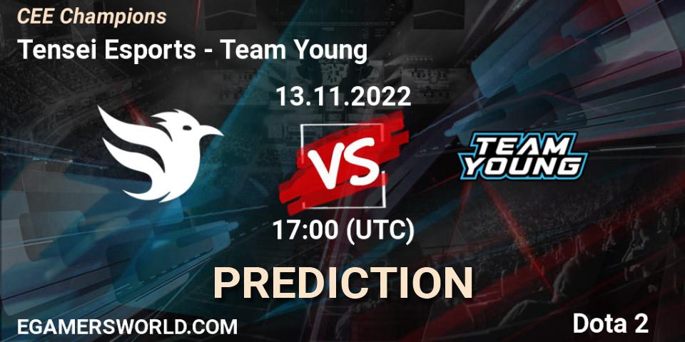 Pronóstico Tensei Esports - Team Young. 13.11.2022 at 17:00, Dota 2, CEE Champions