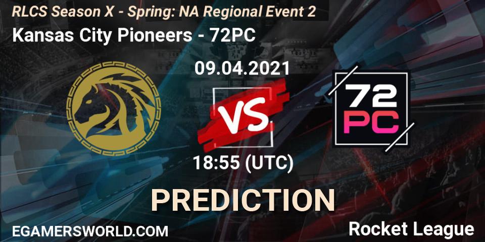 Pronóstico Kansas City Pioneers - 72PC. 09.04.2021 at 18:55, Rocket League, RLCS Season X - Spring: NA Regional Event 2