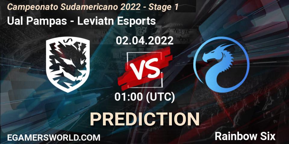 Pronóstico Ualá Pampas - Leviatán Esports. 02.04.2022 at 01:00, Rainbow Six, Campeonato Sudamericano 2022 - Stage 1