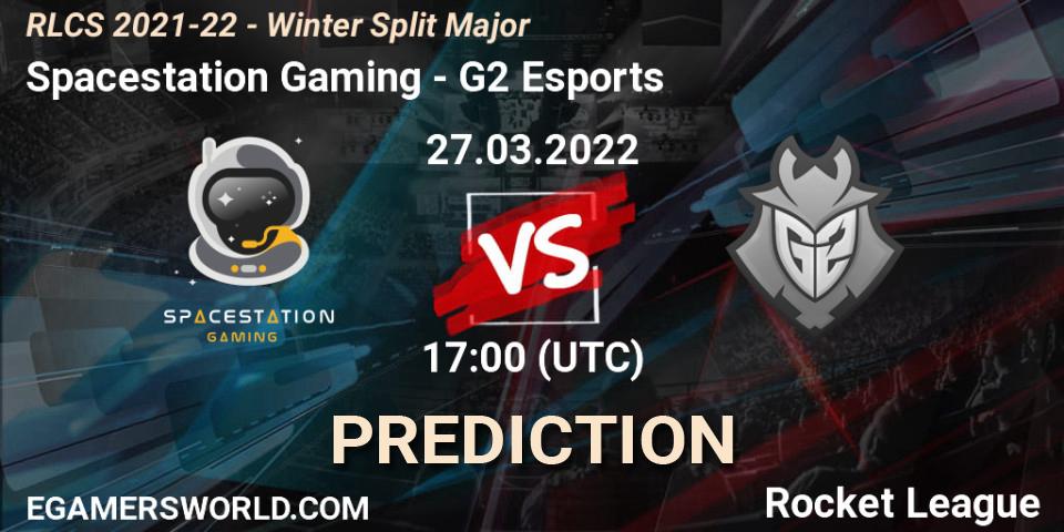Pronóstico Spacestation Gaming - G2 Esports. 27.03.22, Rocket League, RLCS 2021-22 - Winter Split Major