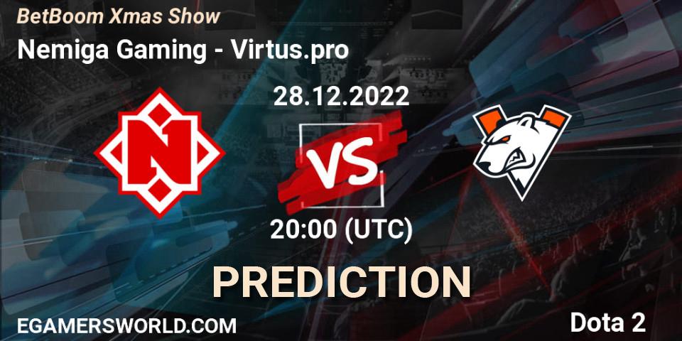 Pronóstico Nemiga Gaming - Virtus.pro. 28.12.22, Dota 2, BetBoom Xmas Show