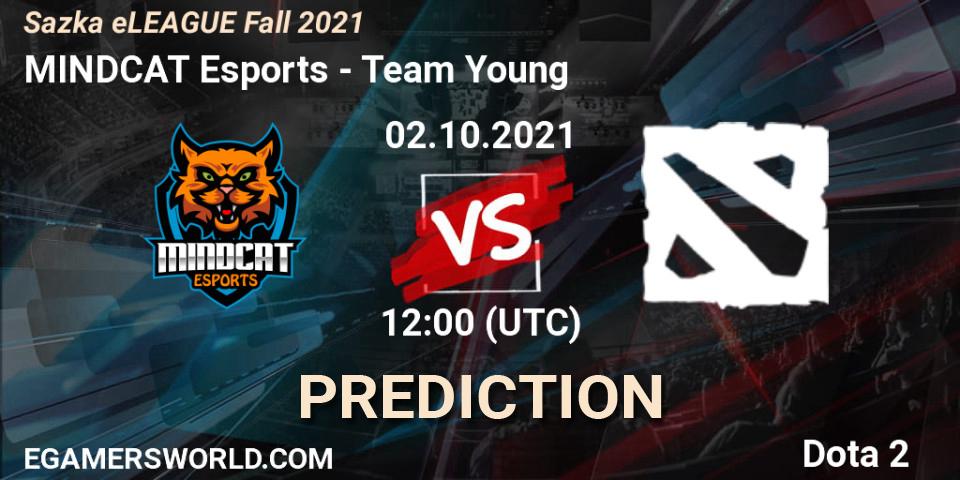 Pronóstico MINDCAT Esports - Team Young. 02.10.2021 at 15:04, Dota 2, Sazka eLEAGUE Fall 2021