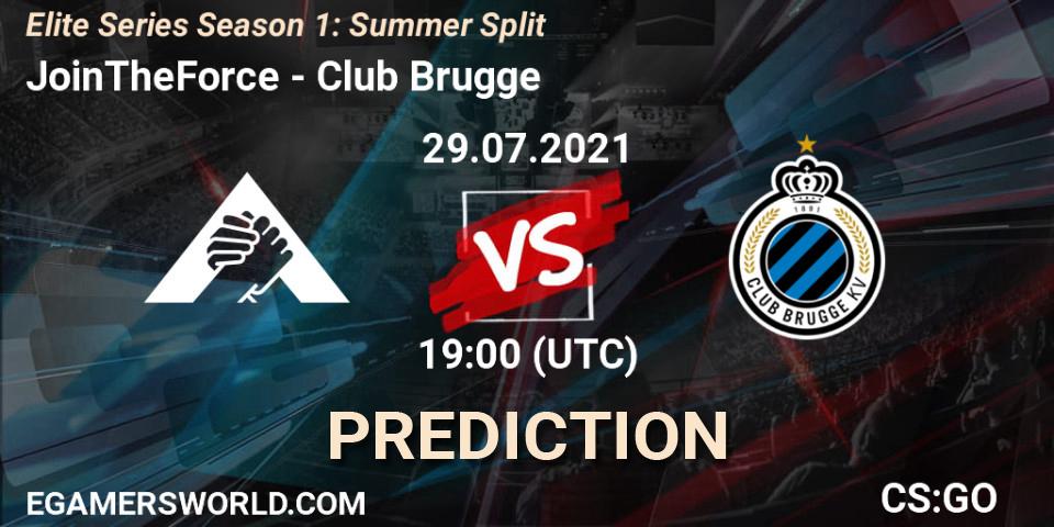 Pronóstico JoinTheForce - Club Brugge. 29.07.2021 at 19:00, Counter-Strike (CS2), Elite Series Season 1: Summer Split