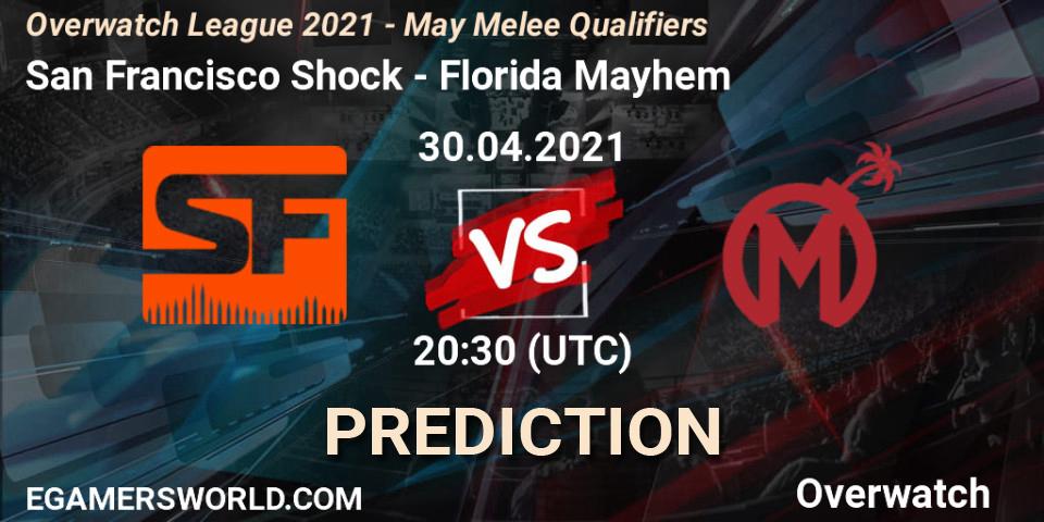 Pronóstico San Francisco Shock - Florida Mayhem. 30.04.2021 at 21:00, Overwatch, Overwatch League 2021 - May Melee Qualifiers
