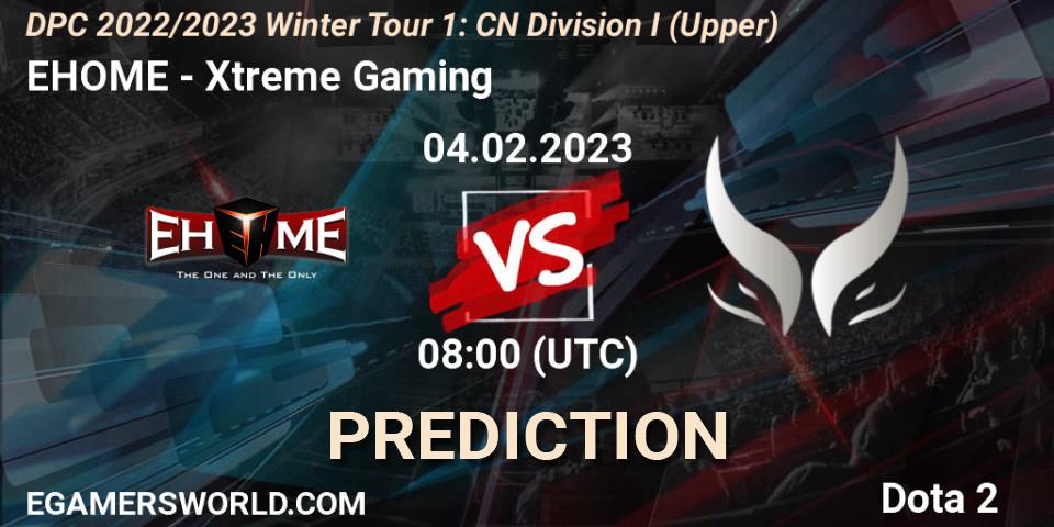 Pronóstico EHOME - Xtreme Gaming. 04.02.2023 at 10:56, Dota 2, DPC 2022/2023 Winter Tour 1: CN Division I (Upper)