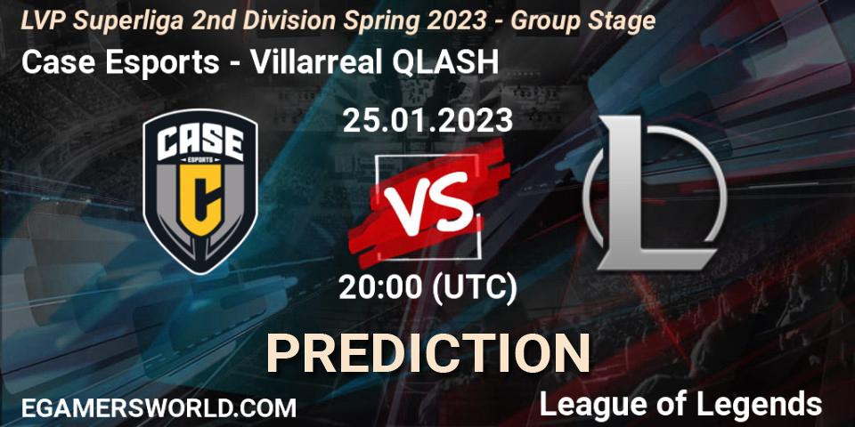 Pronóstico Case Esports - Villarreal QLASH. 25.01.2023 at 20:00, LoL, LVP Superliga 2nd Division Spring 2023 - Group Stage