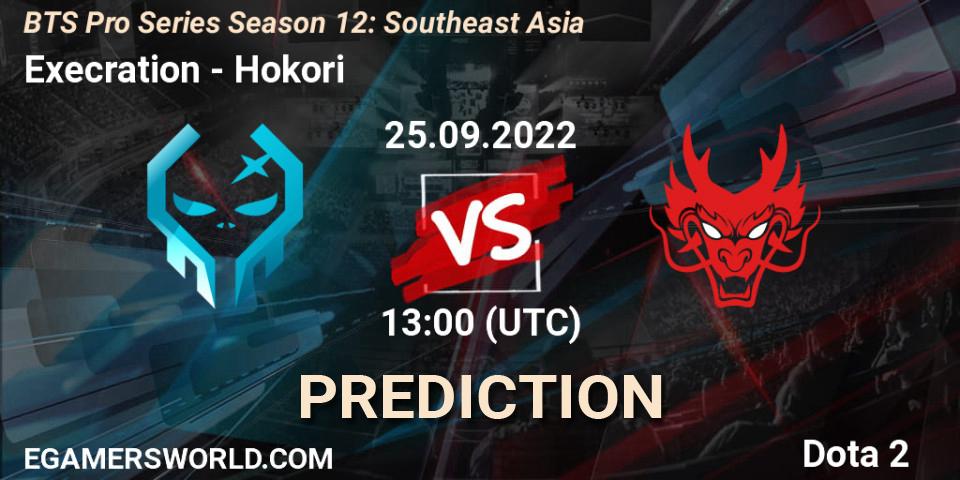 Pronóstico Execration - Hokori. 28.09.2022 at 07:00, Dota 2, BTS Pro Series Season 12: Southeast Asia