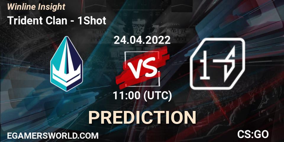 Pronóstico Trident Clan - 1Shot. 24.04.2022 at 11:00, Counter-Strike (CS2), Winline Insight