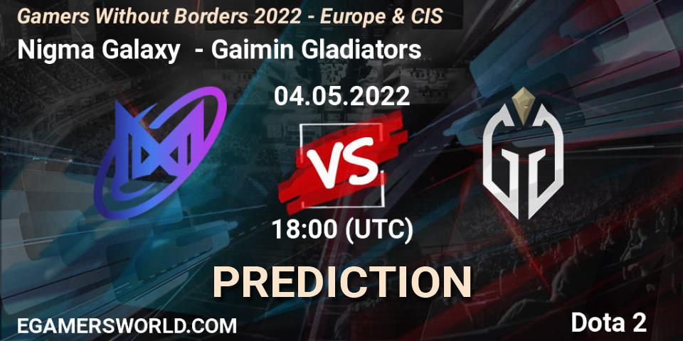 Pronóstico Nigma Galaxy - Gaimin Gladiators. 04.05.2022 at 18:29, Dota 2, Gamers Without Borders 2022 - Europe & CIS