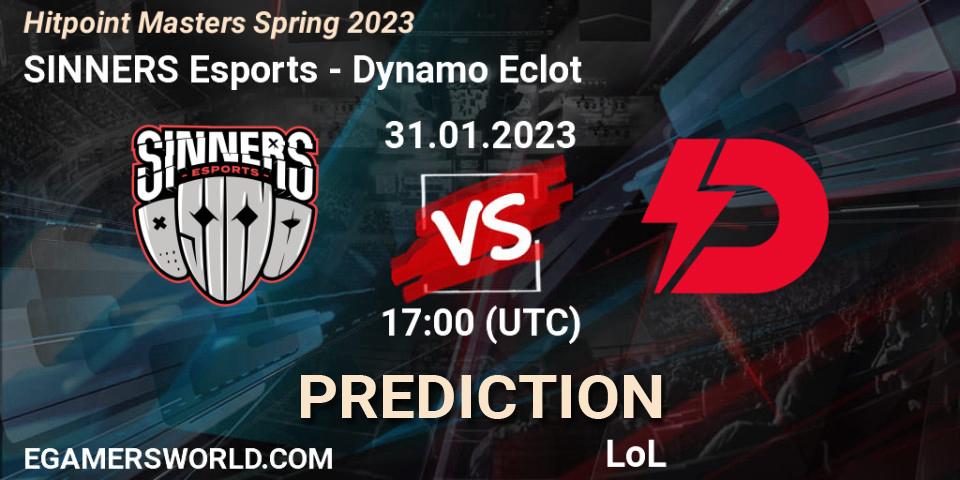 Pronóstico SINNERS Esports - Dynamo Eclot. 31.01.23, LoL, Hitpoint Masters Spring 2023