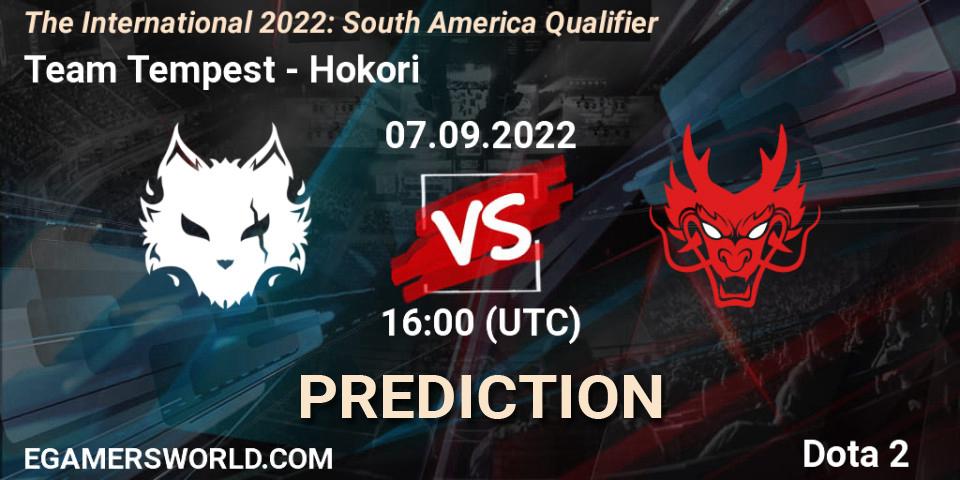 Pronóstico Team Tempest - Hokori. 07.09.2022 at 16:04, Dota 2, The International 2022: South America Qualifier