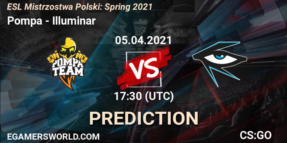 Pronóstico Pompa - Illuminar. 06.04.2021 at 20:00, Counter-Strike (CS2), ESL Mistrzostwa Polski: Spring 2021