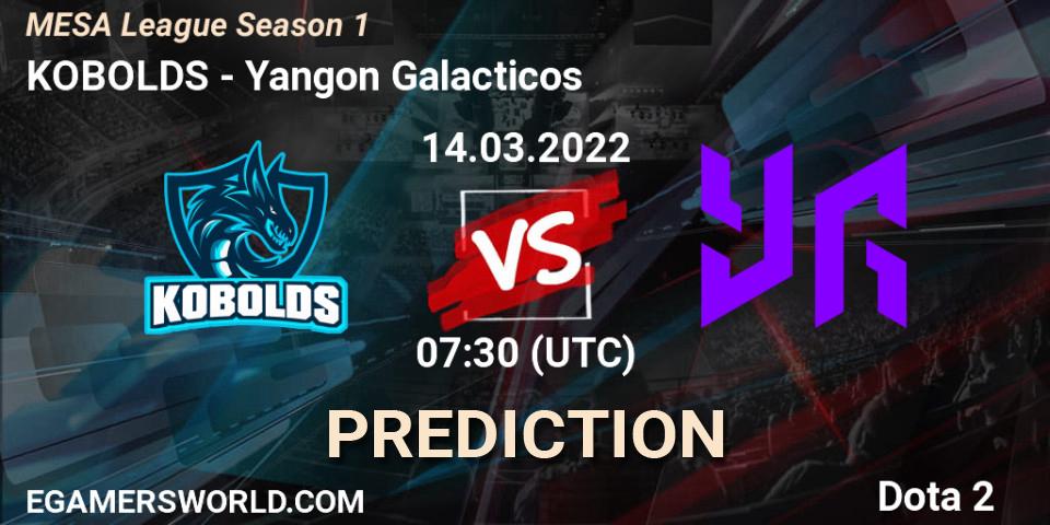 Pronóstico KOBOLDS - Yangon Galacticos. 14.03.2022 at 07:26, Dota 2, MESA League Season 1