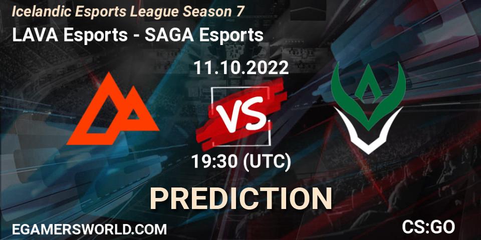 Pronóstico LAVA Esports - SAGA Esports. 11.10.2022 at 19:30, Counter-Strike (CS2), Icelandic Esports League Season 7