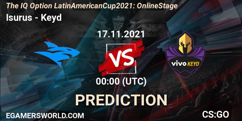 Pronóstico Isurus - Keyd. 17.11.2021 at 00:00, Counter-Strike (CS2), The IQ Option Latin American Cup 2021: Online Stage