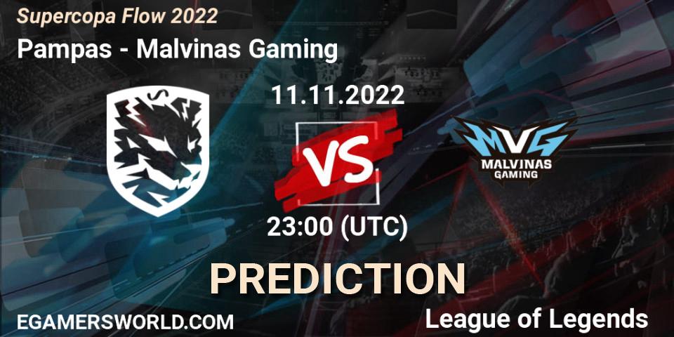 Pronóstico Pampas - Malvinas Gaming. 11.11.2022 at 23:00, LoL, Supercopa Flow 2022