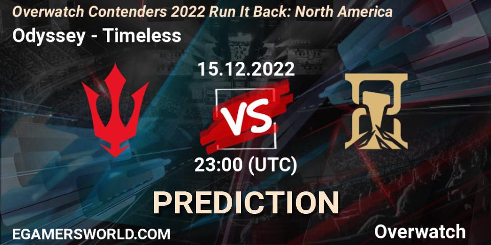 Pronóstico Odyssey - Timeless. 15.12.2022 at 23:00, Overwatch, Overwatch Contenders 2022 Run It Back: North America