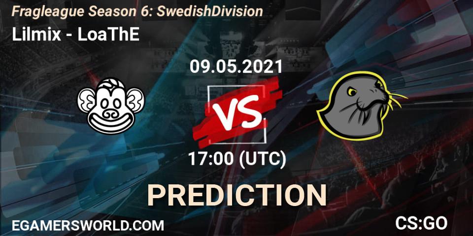 Pronóstico Lilmix - LoaThE. 10.05.2021 at 17:00, Counter-Strike (CS2), Fragleague Season 6: Swedish Division