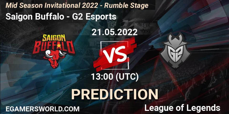 Pronóstico Saigon Buffalo - G2 Esports. 21.05.22, LoL, Mid Season Invitational 2022 - Rumble Stage