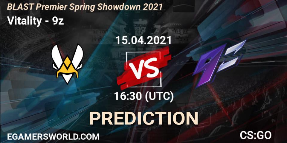 Pronóstico Vitality - 9z. 15.04.2021 at 16:05, Counter-Strike (CS2), BLAST Premier Spring Showdown 2021