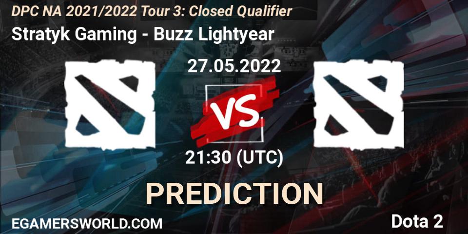 Pronóstico Stratyk Gaming - Buzz Lightyear. 27.05.2022 at 21:38, Dota 2, DPC NA 2021/2022 Tour 3: Closed Qualifier