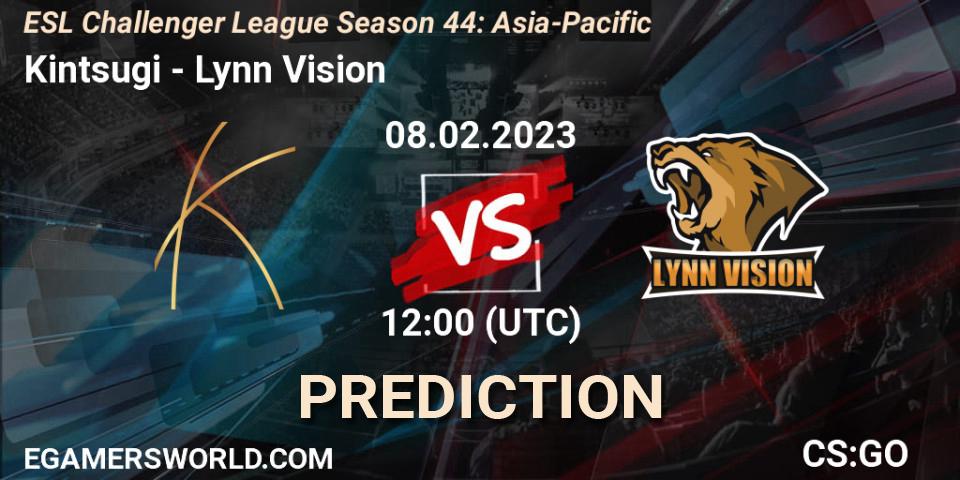 Pronóstico Kintsugi - Lynn Vision. 08.02.23, CS2 (CS:GO), ESL Challenger League Season 44: Asia-Pacific