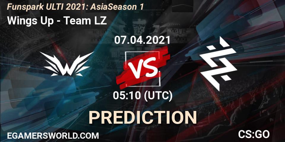 Pronóstico Wings Up - Team LZ. 07.04.2021 at 05:10, Counter-Strike (CS2), Funspark ULTI 2021: Asia Season 1