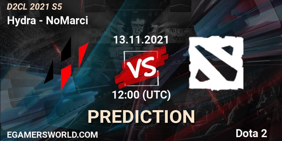 Pronóstico Hydra - NoMarci. 13.11.2021 at 12:01, Dota 2, Dota 2 Champions League 2021 Season 5