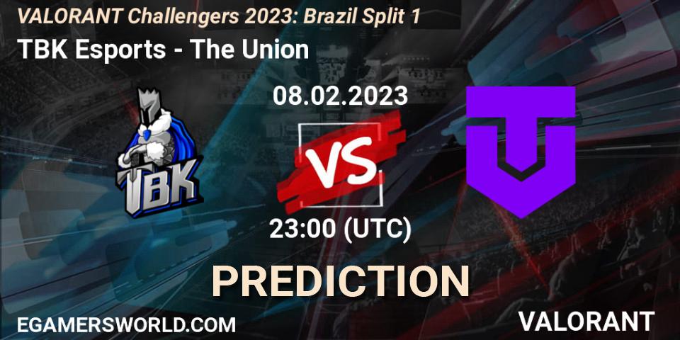 Pronóstico TBK Esports - The Union. 08.02.23, VALORANT, VALORANT Challengers 2023: Brazil Split 1