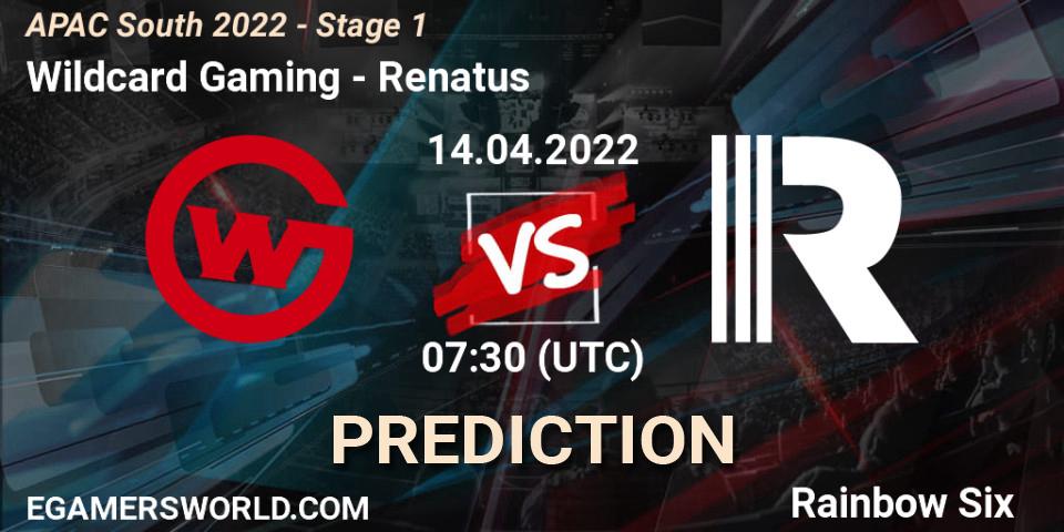 Pronóstico Wildcard Gaming - Renatus. 14.04.2022 at 07:30, Rainbow Six, APAC South 2022 - Stage 1