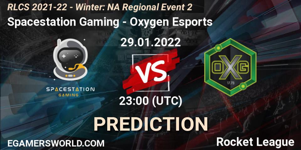 Pronóstico Spacestation Gaming - Oxygen Esports. 29.01.2022 at 23:00, Rocket League, RLCS 2021-22 - Winter: NA Regional Event 2