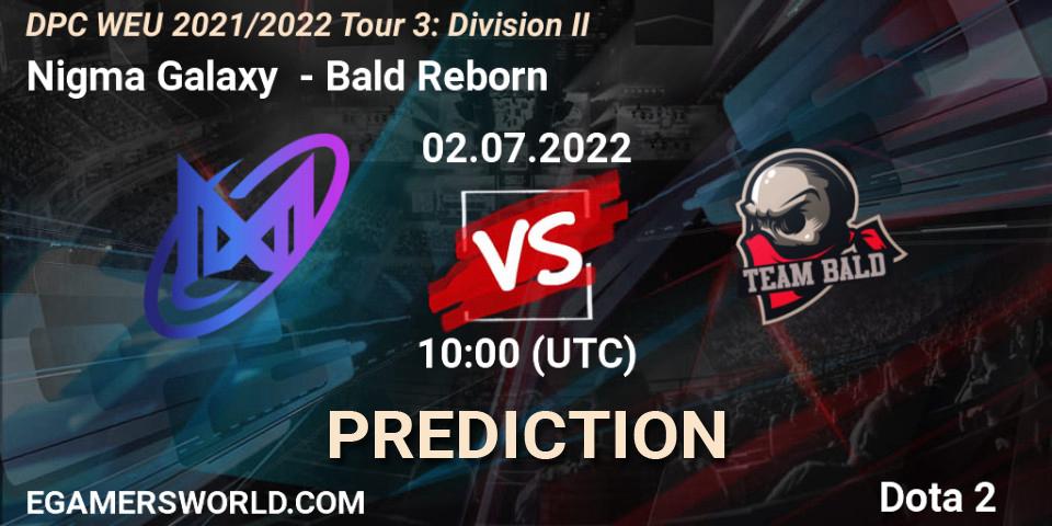 Pronóstico Nigma Galaxy - Bald Reborn. 02.07.2022 at 09:55, Dota 2, DPC WEU 2021/2022 Tour 3: Division II