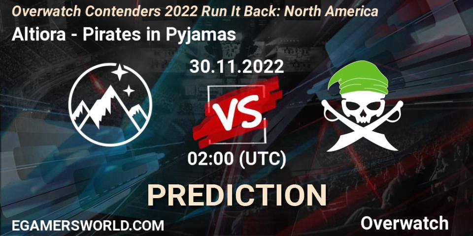 Pronóstico Altiora - Pirates in Pyjamas. 30.11.2022 at 02:00, Overwatch, Overwatch Contenders 2022 Run It Back: North America