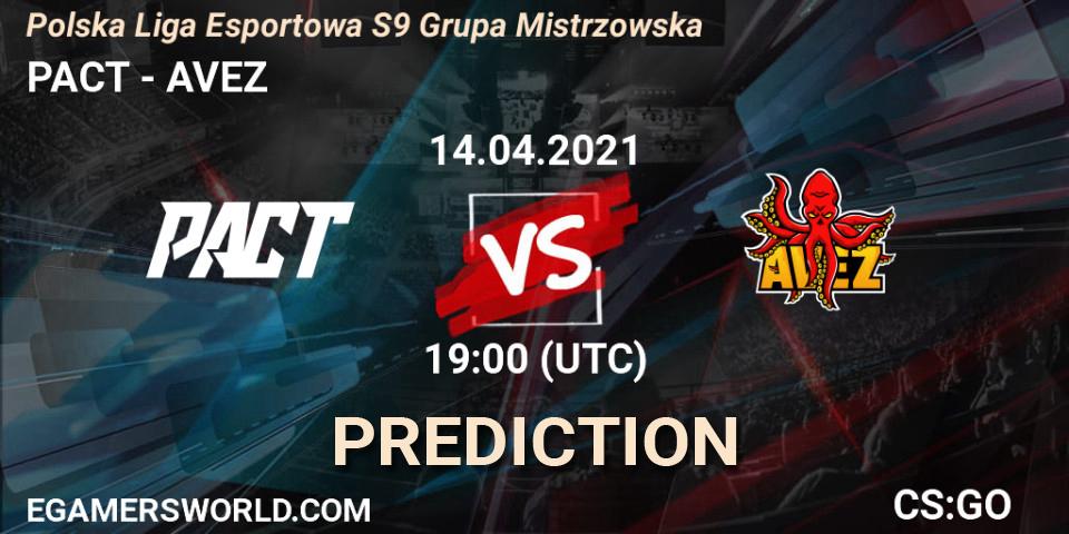 Pronóstico PACT - AVEZ. 14.04.21, CS2 (CS:GO), Polska Liga Esportowa S9 Grupa Mistrzowska