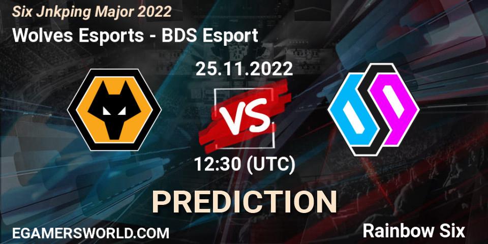 Pronóstico Wolves Esports - BDS Esport. 25.11.2022 at 14:30, Rainbow Six, Six Jönköping Major 2022
