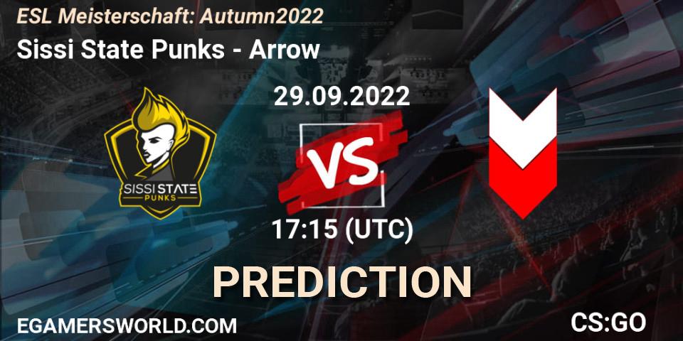 Pronóstico Sissi State Punks - Arrow. 29.09.2022 at 17:15, Counter-Strike (CS2), ESL Meisterschaft: Autumn 2022