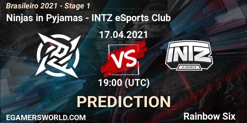 Pronóstico Ninjas in Pyjamas - INTZ eSports Club. 17.04.21, Rainbow Six, Brasileirão 2021 - Stage 1