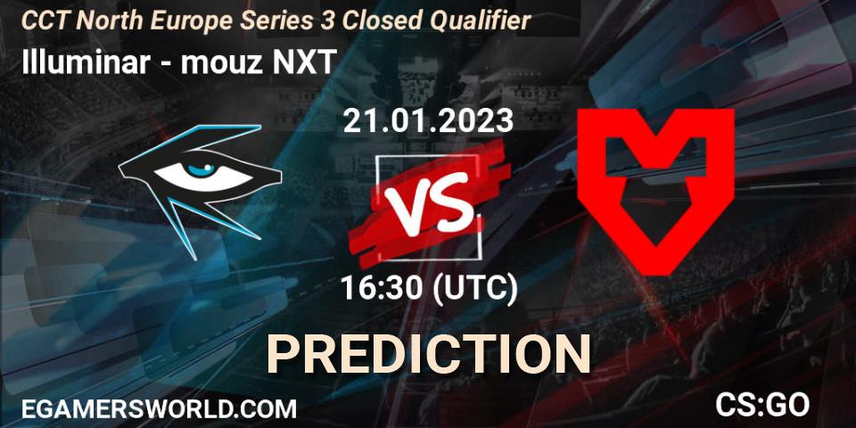 Pronóstico Illuminar - mouz NXT. 21.01.2023 at 16:30, Counter-Strike (CS2), CCT North Europe Series 3 Closed Qualifier