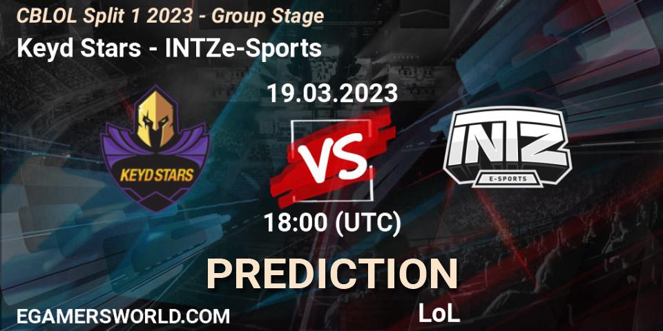 Pronóstico Keyd Stars - INTZ e-Sports. 19.03.2023 at 18:00, LoL, CBLOL Split 1 2023 - Group Stage