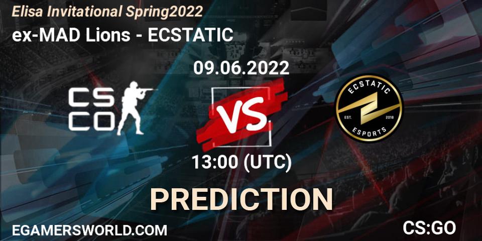 Pronóstico ex-MAD Lions - ECSTATIC. 09.06.2022 at 13:00, Counter-Strike (CS2), Elisa Invitational Spring 2022
