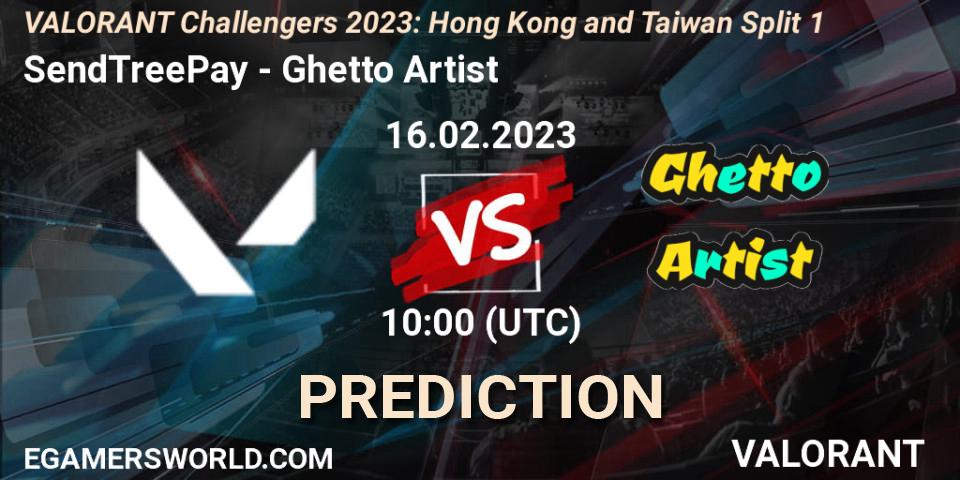 Pronóstico SendTreePay - Ghetto Artist. 16.02.2023 at 10:00, VALORANT, VALORANT Challengers 2023: Hong Kong and Taiwan Split 1