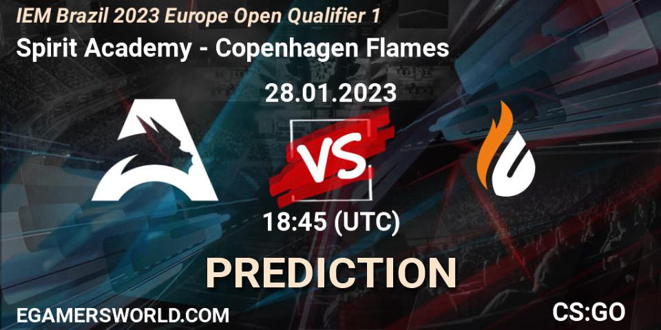 Pronóstico Spirit Academy - Copenhagen Flames. 28.01.23, CS2 (CS:GO), IEM Brazil Rio 2023 Europe Open Qualifier 1