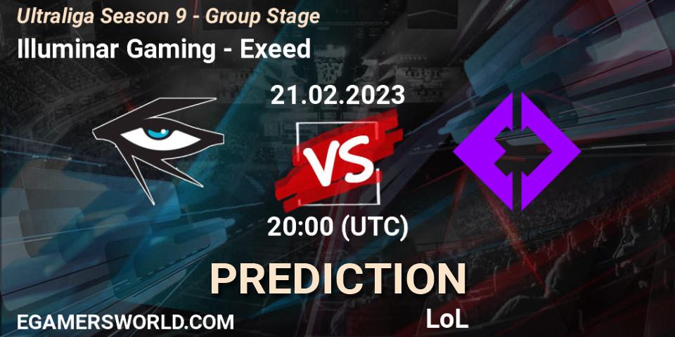 Pronóstico Illuminar Gaming - Exeed. 22.02.23, LoL, Ultraliga Season 9 - Group Stage