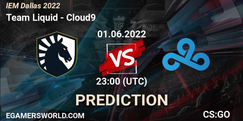 Pronóstico Team Liquid - Cloud9. 01.06.2022 at 23:10, Counter-Strike (CS2), IEM Dallas 2022