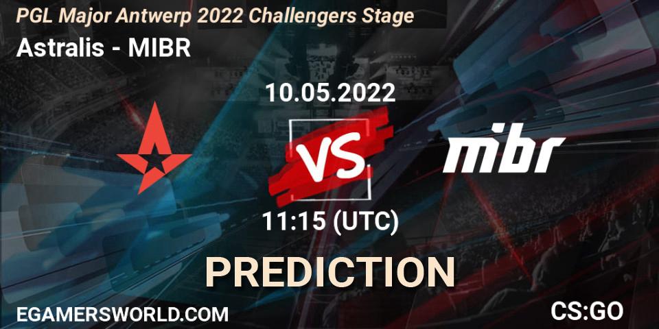 Pronóstico Astralis - MIBR. 10.05.2022 at 11:15, Counter-Strike (CS2), PGL Major Antwerp 2022 Challengers Stage
